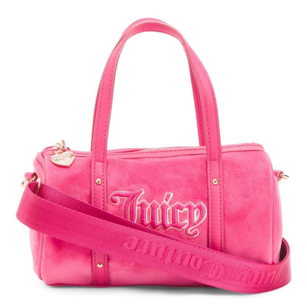 JUICY COUTURE Pink Mini Barrel Crossbody Handbag. - Picture 2 of 5